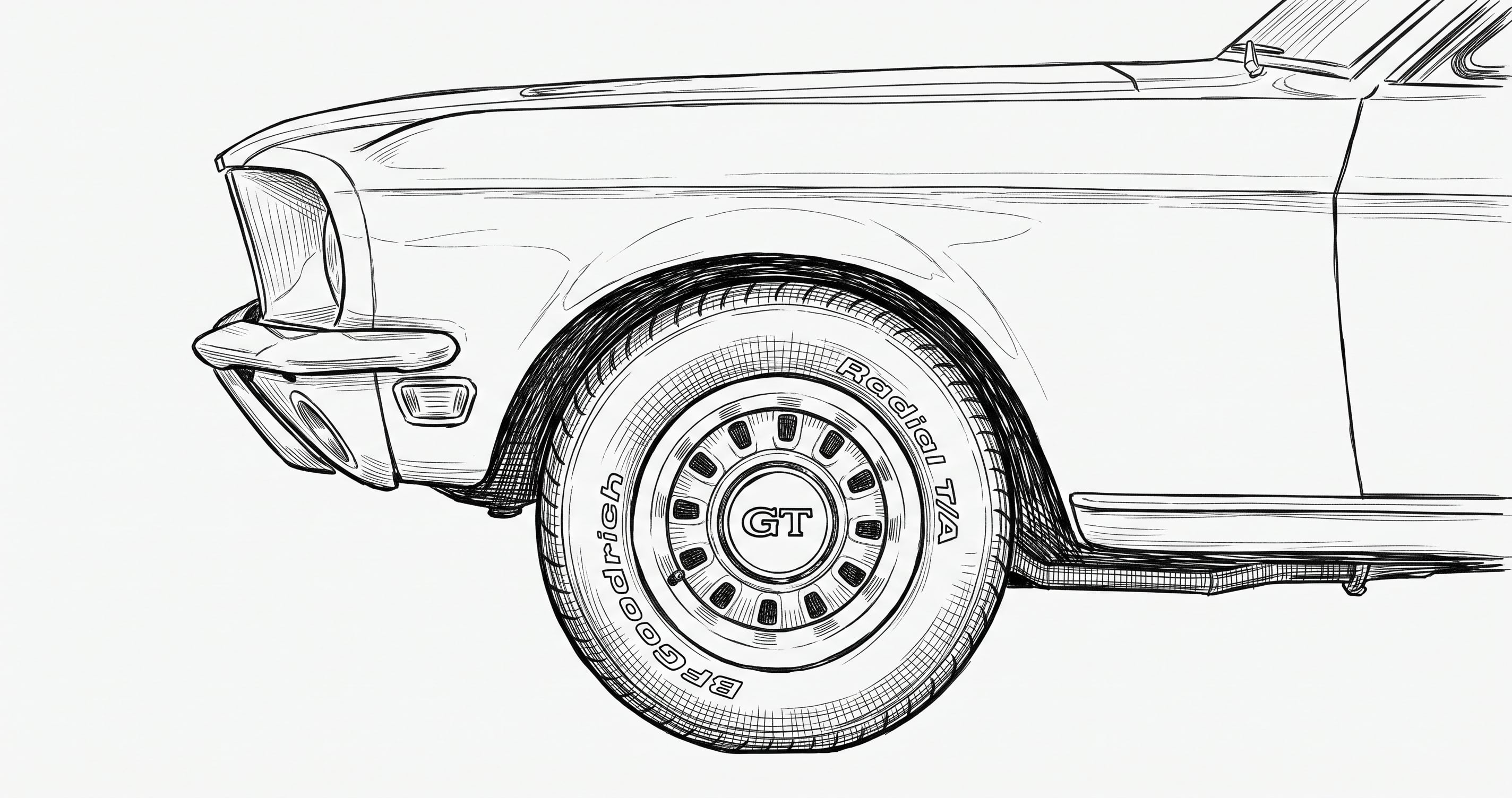 Classic Mustang wheel and tire sizes, 1965 to 1970