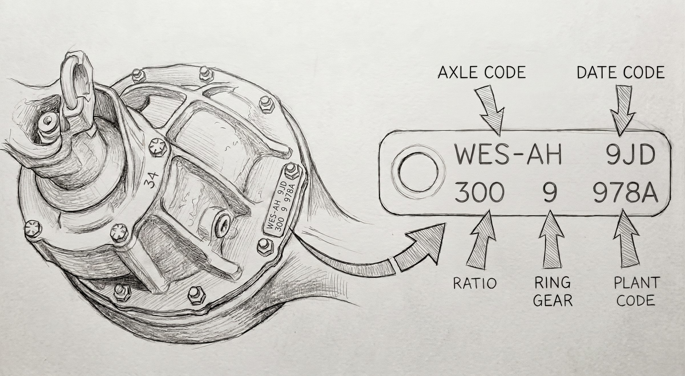 Ford Rear Axle Tag Identification Guide