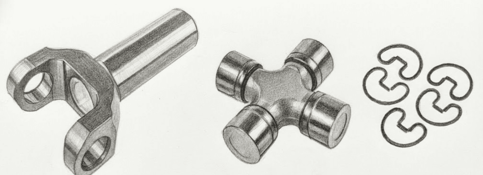1965-1972 Classic Mustang Driveshafts, Slip Yokes and U-Joints
